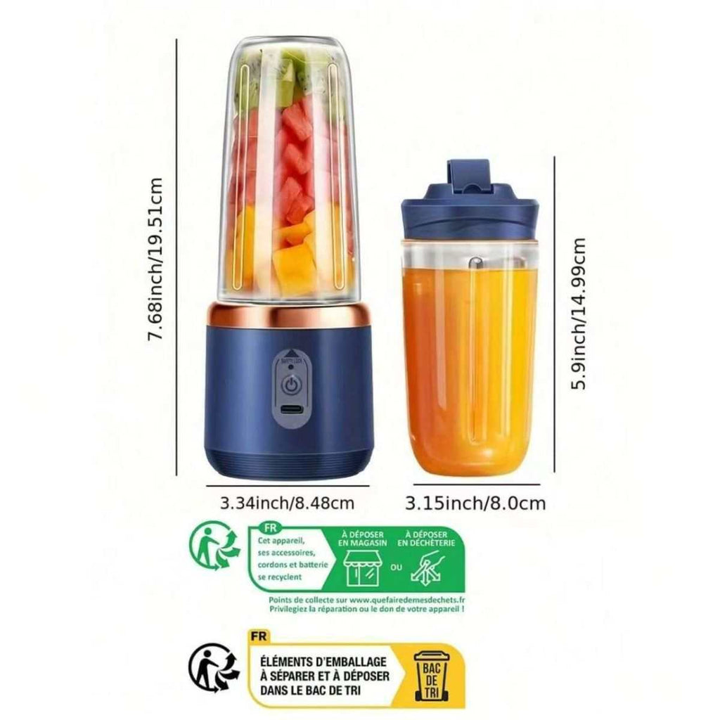 Portable USB Rechargeable Personal Blender & Smoothie Maker
